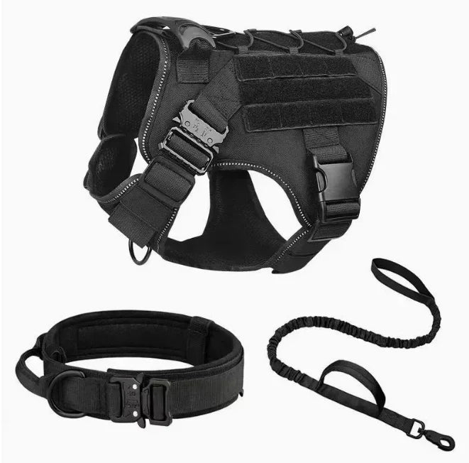 Harnais Tactique pour Chien avec Laisse – Toutes Races