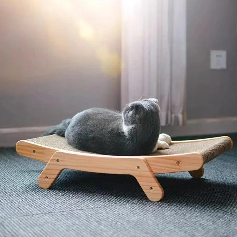 Griffoir pour Chat en Bois et Carton