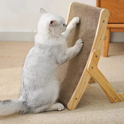 Griffoir pour Chat en Bois et Carton