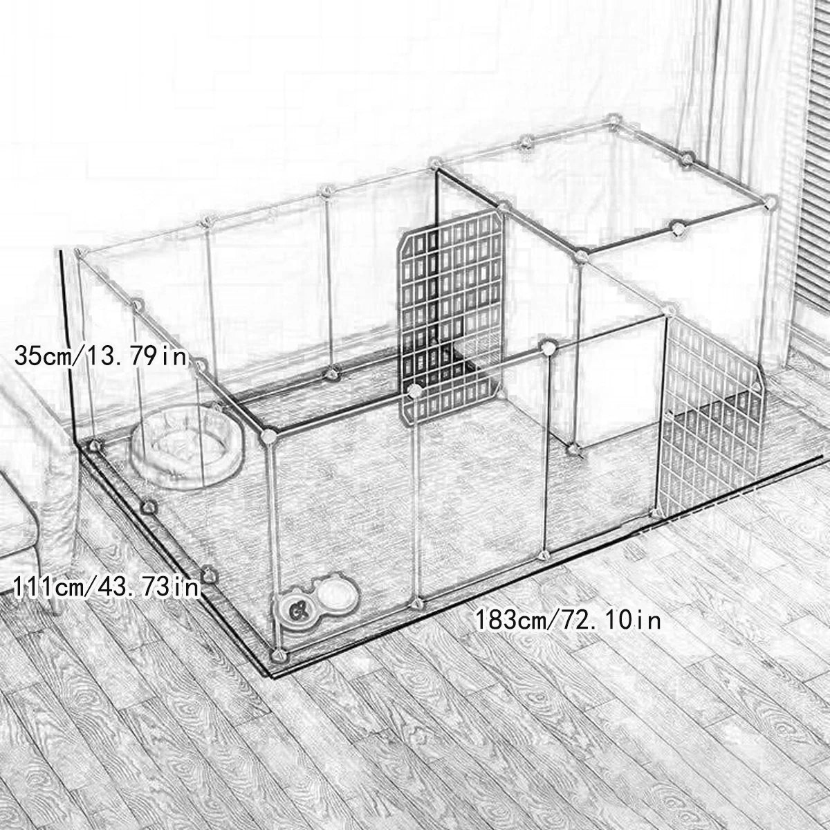 Cage pour animaux domestique