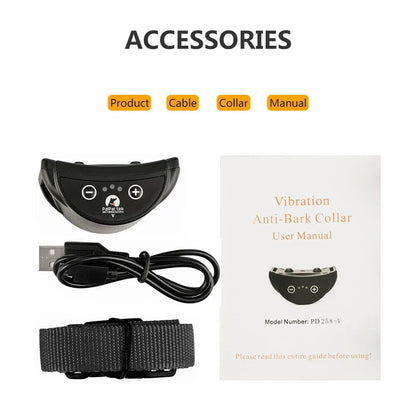 Collier anti-aboiement rechargeable pour chiens