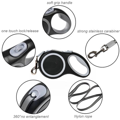 Laisse rétractable pour chien