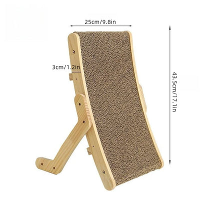 Griffoir pour Chat en Bois et Carton