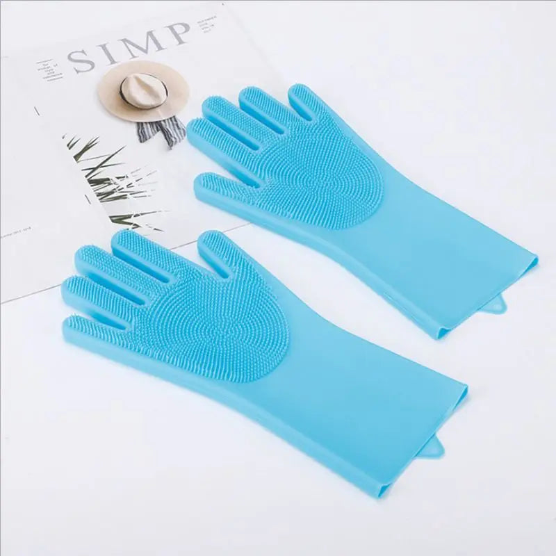 gants de bain en silicone pour animaux de compagnie