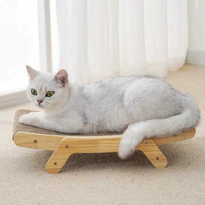 Griffoir pour Chat en Bois et Carton