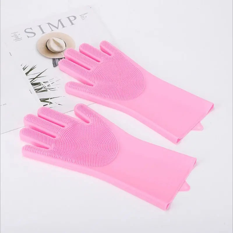 gants de bain en silicone pour animaux de compagnie
